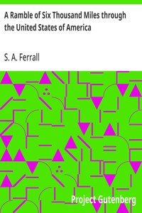 Cover of A Ramble of Six Thousand Miles through the United States of America — Reading Companion