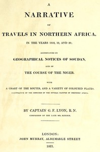 Cover of A narrative of travels in northe...