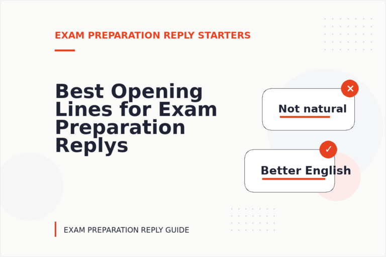 Best Opening Lines for Exam Preparation Replys Best Opening Lines for Exam Preparation Replys