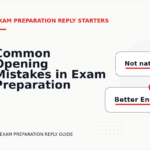 Common Opening Mistakes in Exam Preparation Replys