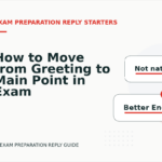 How to Move from Greeting to Main Point in Exam Preparation Reply English
