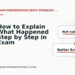 How to Explain What Happened Step by Step in Exam Preparation Reply English