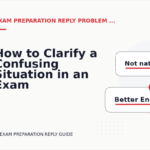 How to Clarify a Confusing Situation in an Exam Preparation Reply