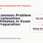 Common Problem Explanation Mistakes in Exam Preparation Reply English