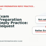Exam Preparation Reply Practice: Request and Reply Examples