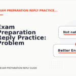 Exam Preparation Reply Practice: Problem and Solution Replies