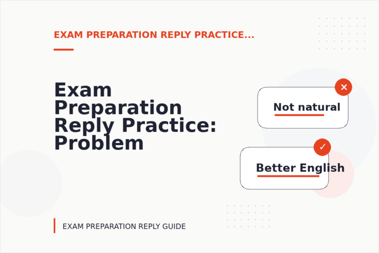 Exam Preparation Reply Practice: Problem and Solution Replies Exam Preparation Reply Practice: Problem and Solution Replies