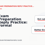 Exam Preparation Reply Practice: Formal and Friendly Versions