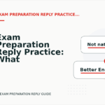 Exam Preparation Reply Practice: What to Say Instead