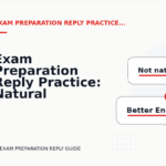 Exam Preparation Reply Practice: Natural Conversation Lines