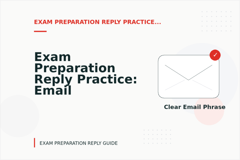 Exam Preparation Reply Practice: Email and Message Examples Exam Preparation Reply Practice: Email and Message Examples
