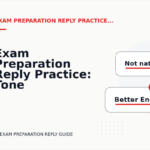Exam Preparation Reply Practice: Tone Fixes for Real Situations