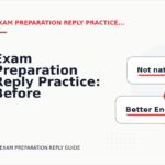 Exam Preparation Reply Practice: Before and After Corrections