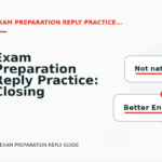 Exam Preparation Reply Practice: Closing Lines and Follow-Ups